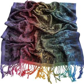 img 3 attached to Elephant Design Pashminas CJ ApparelNEW Women's Accessories and Scarves & Wraps