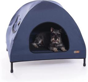 img 4 attached to 🏠 K&amp;H Pet Products Medium Navy Blue Original Pet Cot House - 25 X 32 X 28 Inches