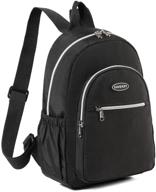 🎒 saverry lightweight daypack backpack: sleek and practical black backpacks for every occasion logo