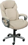 🪑 serta works my fit executive office chair with 360 motion support: elegant ivory bonded leather design for optimal comfort logo