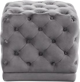 img 2 attached to Meridian Furniture Stella Ottoman Contemporary