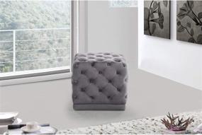 img 1 attached to Meridian Furniture Stella Ottoman Contemporary