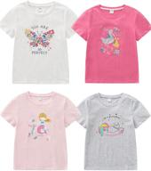 tshirts graphic shirts cotton t shirts girls' clothing and tops, tees & blouses logo