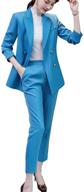 👩 women's pieces blazer: sophisticated office jacket for women's clothing and suiting logo
