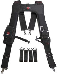 img 1 attached to 🔌 TradeGear Electrician's 4-Point Suspender Harness - Optimal Comfort & Durability - Perfect for Electrician's Tool Set