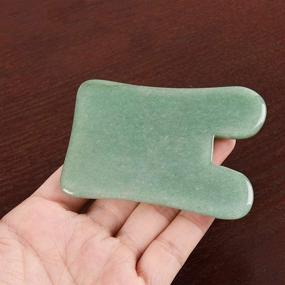 img 1 attached to 🧘 Jade Gua Sha Scraping Massage Tool - Authentic Jade Stone Gua Sha Board for Relaxing Full Body Spa Sessions, Acupuncture-Inspired Therapy for Natural Trigger Point Release and Pain Relief - Facial Gua Sha Tool for Anti-Aging Benefits
