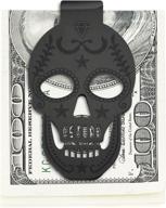 men's stainless steel skull money wallet: optimized wallets, card cases & money organizers logo