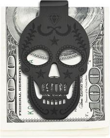 img 2 attached to Men's Stainless Steel Skull Money Wallet: Optimized Wallets, Card Cases & Money Organizers