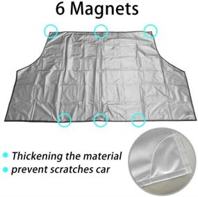 img 1 attached to Windshield Sunshade Covers Protector Automobile