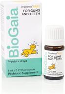 biogaia prodentis baby: oral care for teething babies, promoting happy and healthy gums, protecting tiny teeth with safe and proven probiotics, ideal addition to teethers, 25 day supply logo