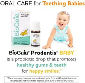 img 3 attached to BioGaia Prodentis Baby: Oral Care for Teething Babies, Promoting Happy and Healthy Gums, Protecting Tiny Teeth with Safe and Proven Probiotics, Ideal Addition to Teethers, 25 Day Supply