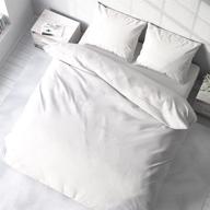 🛏️ kotton culture премиум плед на одеяло - 100% египетский хлопок, 1000 потоковая густота, застежка-молния и уголковые заклепки - роскошный размер королевы/полный - включает 1 плед на одеяло и 2 наволочки в белом цвете. логотип