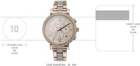 img 2 attached to ⌚ Наручные часы хронограф из нержавеющей стали от Michael Kors Sofie