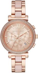 img 4 attached to ⌚ Наручные часы хронограф из нержавеющей стали от Michael Kors Sofie