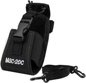 img 1 attached to 📻 abcGood 3-in-1 Multi-Function Universal Pouch Bag Holster Case for GPS PMR446 Motorola Kenwood Midland ICOM Yaesu Two Way Radio Transceiver Walkie Talkie - Pack of 2