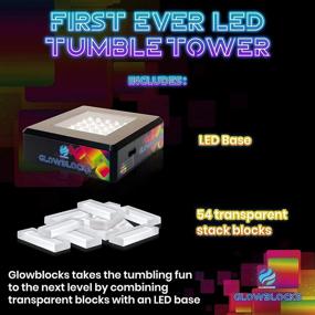 img 1 attached to 🌟 Glowblocks: Illuminate Your Stack with Light Up Tumbling Toppling Building Set