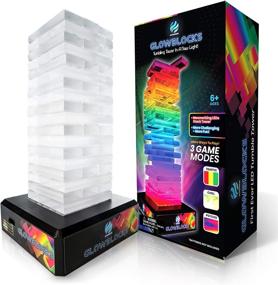 img 4 attached to 🌟 Glowblocks: Illuminate Your Stack with Light Up Tumbling Toppling Building Set