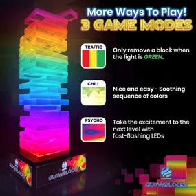 img 2 attached to 🌟 Glowblocks: Illuminate Your Stack with Light Up Tumbling Toppling Building Set