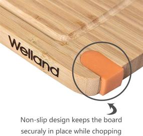 img 2 attached to WELLAND Bamboo Cutiing Board Set