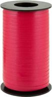 🎀 vibrant red splendorette crimped curling ribbon - 3/16" wide, 500 yards logo