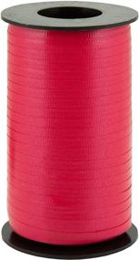 img 1 attached to 🎀 Vibrant Red Splendorette Crimped Curling Ribbon - 3/16" Wide, 500 Yards