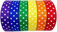 yards polka grosgrain colors ribbon logo