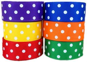 img 3 attached to Yards Polka Grosgrain Colors Ribbon