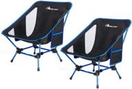 🪑 moon lence outdoor camping chair - compact, portable, folding chair with side pockets - packable, lightweight, heavy duty for camping, backpacking, hiking… логотип