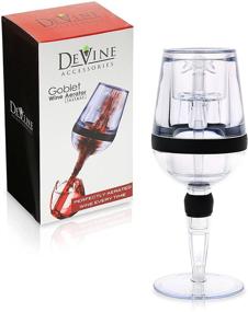 img 3 attached to 🍷 DeVine Wine Aerator - Innovative Self-Standing Goblet Design for Red Wine - Speedy Results - Perfect Gift for Wine Lovers