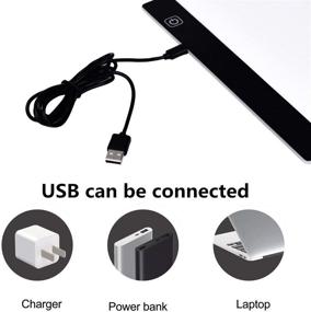 img 1 attached to A4 светодиодная световая коробка трассировщик - подсвеченная USB-питающая планшетная доска для 5D DIY бриллиантовой живописи