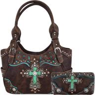 western rhinestone leather concealed shoulder logo