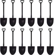 plastic disposable dessert shovels pudding logo