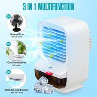 🌬️ zeriyu portable air conditioner fan - rechargeable evaporative cooler with 3 speeds and 3 modes, cordless personal air cooler with humidification function and night light for home logo