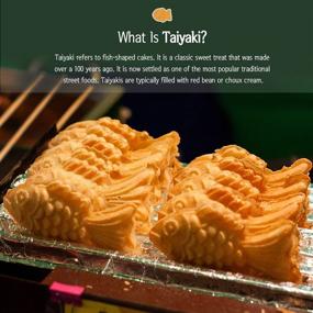 img 2 attached to 🐠 KD HOME Traditional Taiyaki Fish Shaped Cake Pan. Quick and Easy Dessert Maker for Waffle Pancake Bread. Cook Up to 4 Pastry Dough. Perfect for Home Cooking