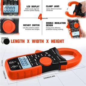 img 1 attached to 🔧 BTMETER BT-570S-APP Digital Clamp Multimeter with Bluetooth, 6000 Counts TRMS Clamp-on Ammeter Auto Ranging Voltage Tester AC DC Volt Amp Ohm NCV Temperature Capacitance Measurement