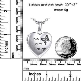 img 3 attached to 💖 Youfeng Love Heart Locket Necklace for Girls – Unicorns Enamel Pendant that Holds Pictures – Perfect Gift for Women