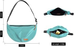 img 3 attached to Nylon Crossbody Hobo Bags Women Women's Handbags & Wallets in Hobo Bags