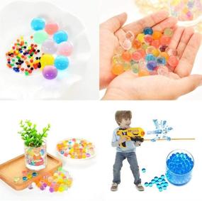 img 1 attached to 💧 Water Beads 25000 Rainbow Mix - Non-Toxic Sensory Toys for Kids, Spa Refill, Vases, Plants, Wedding and Home Decoration