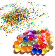 💧 игровые шарики 25000 "водные шарики" радужная смесь - безопасные сенсорные игрушки для детей, дополнение для спа, вазы, растения, свадьбы и декор дома. логотип