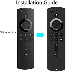 img 2 attached to 📱 Premium Black Silicone Remote Cover Case for Fire TV Stick 2020/4K - Auswaur Protective Skin for Alexa Voice Remote Control (2nd/3rd Gen)
