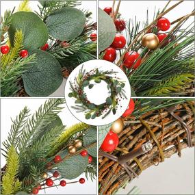 img 2 attached to 🎄 Волшебные рождественские украшения и венки для вашей передней двери