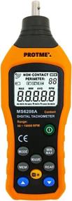 img 4 attached to 🔢 Accurate Tachometer Protmex for Precise 50-19999RPM Measurement with Backlight
