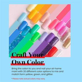 img 2 attached to 💅 Vibrant Gel Nail Polish Set: Beetles 20-Color Rainbow Summer Kit with LED Lamp, Glitter Nude Shades, Glossy & Matte Top Coats - Soak Off, Long-Lasting, Kaleidoscope of Colors