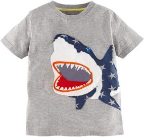 img 3 attached to 🦖 Coralup Toddler Dinosaur Sleeve 4 5Years Boys' Clothing Sets- Perfect Mix of Style and Comfort
