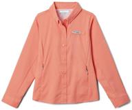 columbia girls' tamiami long sleeve shirt - ideal for outdoor adventures logo