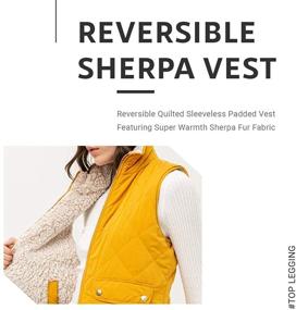 img 1 attached to 🧥 Womens Casual Sherpa Fur Vest: Top-Notch Women's Clothing for Ultimate Style and Comfort