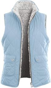 img 4 attached to 🧥 Womens Casual Sherpa Fur Vest: Top-Notch Women's Clothing for Ultimate Style and Comfort