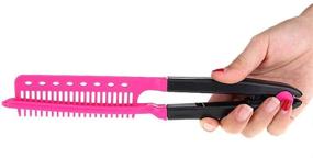 img 2 attached to Straight Hairdressing Styling Straightener Unkempt Hair Care