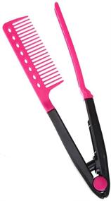 img 4 attached to Straight Hairdressing Styling Straightener Unkempt Hair Care