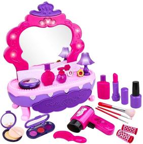 img 4 attached to Beauty Vanity Play Set Accessories